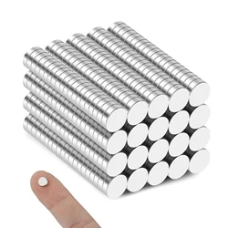 50 - Piece Set of Powerful 6x2mm Round Magnets (Round Magnets)