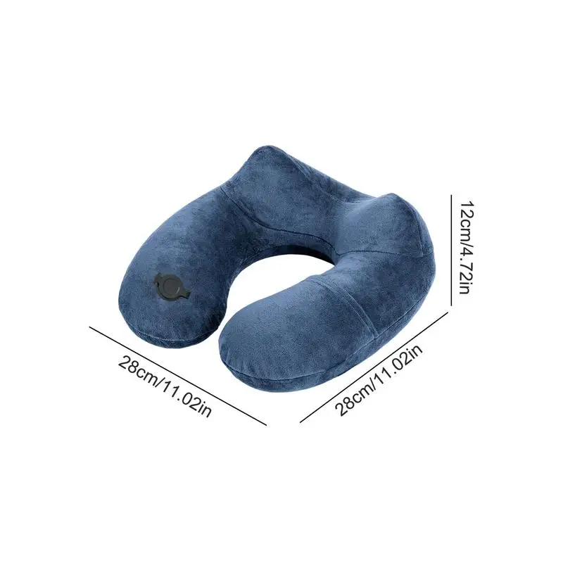 Sleeping Neck Pillow Inflatable Sleeping Pillow For Traveling Adjustable Neck Pillow For High-speed Rail Outdoor Travel 6