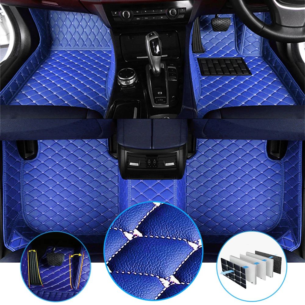 

Car Floor Mats Fit Right-Driving For BMW X1 2016-2020 Full Covered Leather Carpet Car Accessories 5-seat