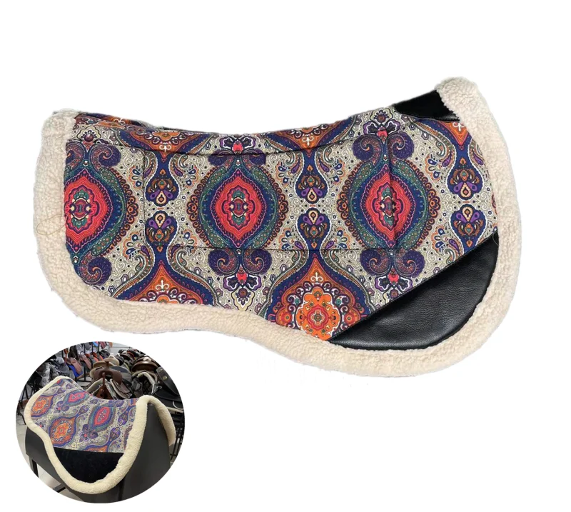 Western Saddle Cushion Thickened Harness Raised Anti Impact Cushion Sturdy And Durable Anti Wear Horse Saddle Pad
