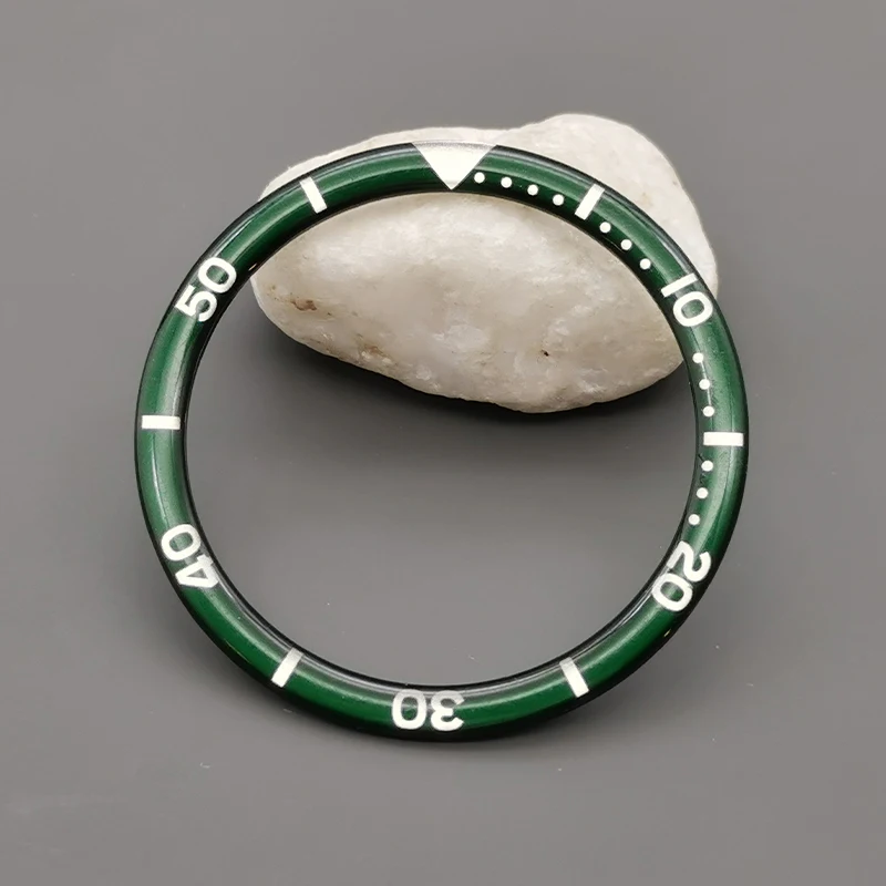 Flat Resin Aluminium Bezel Insert for Watch Cases - 39mmx32mm