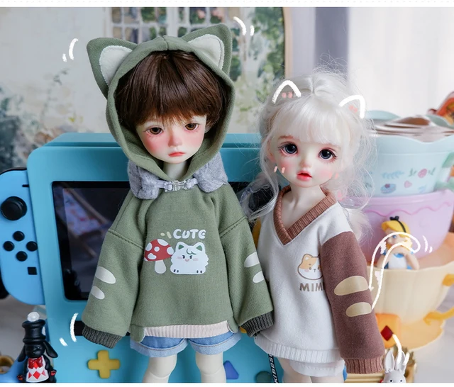 Vestiti Per Bambole BJD OB11 E Body9 | Maglione Multicolor Per Doll 1/12 Scala - Foto 9