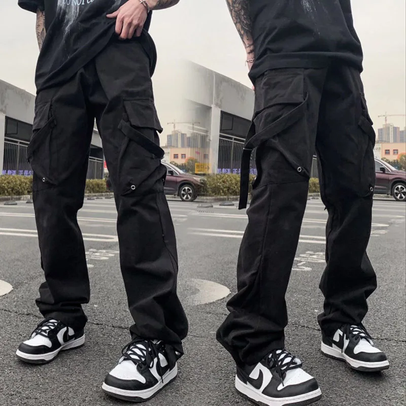 

Брюки-карго Y2k Techwear мужские, модные мешковатые штаны в стиле хип-хоп, уличная одежда в стиле панк, повседневные джоггеры
