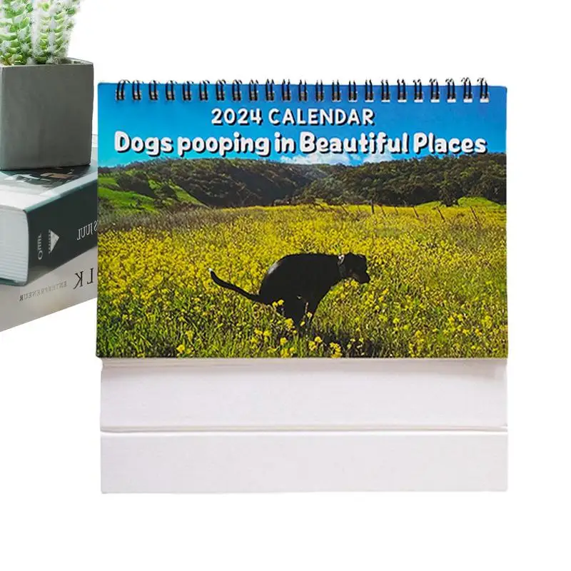 Nature's Dicks Calendar 2024 Funny Desk Art Gag Humor Gift Prank Calendar Nature Desk Calendar 2024 Monthly Writing Focus Planer