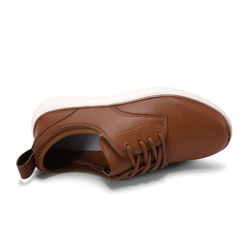 Men's Casual Artificial Leather Dress Oxfords Shoes  Leisure Fashion Sneakers Lightweight Comfortable Walking Shoes 2