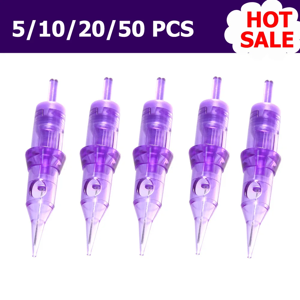 Tattoo Needles 5/10/20/50PCS Professional Round Liner 0.3MM Permanent Makeup Eyebrow Liner Disposable