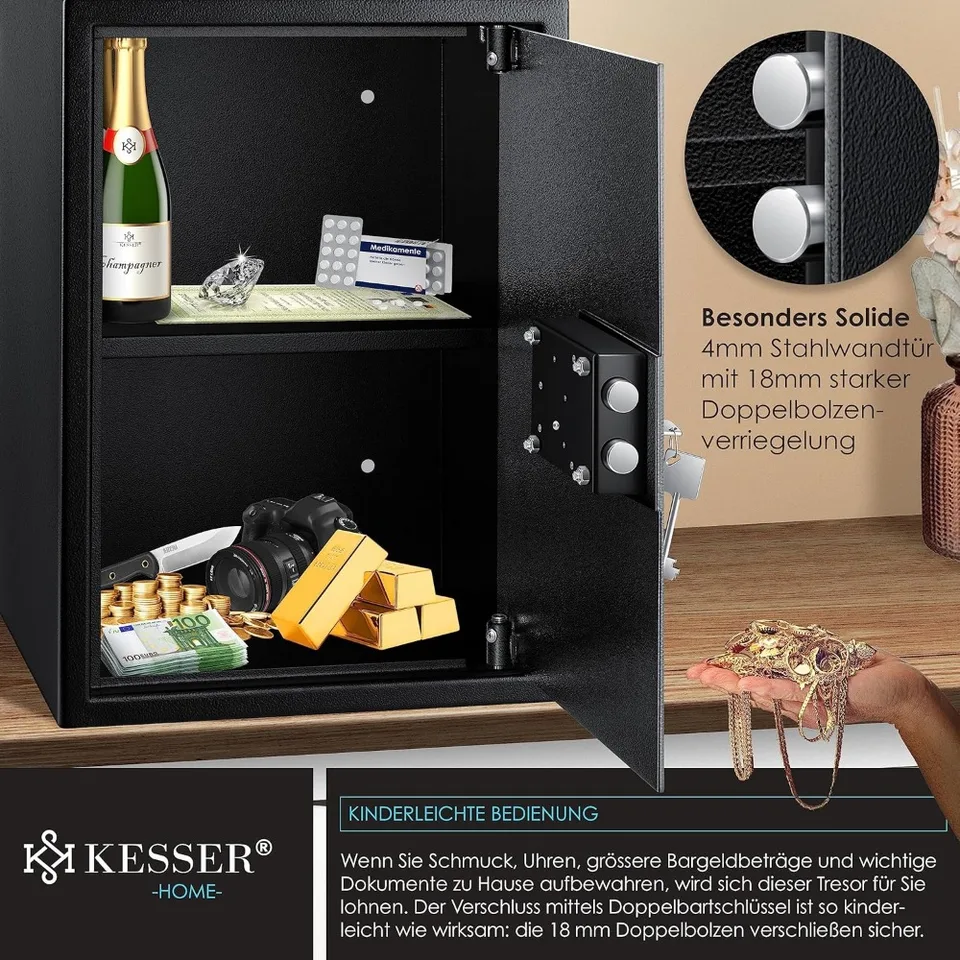 Double Bit Lock Safe for Furniture Security