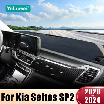 For Kia Seltos SP2 2020 2021 2022 2023 2024 Car Dashboard Cover Mat Dash Board Sun Shade Pad Anti-UV Mats Protector Accessories 1