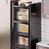 Modern Metal Kitchen Cabinets Multi-layer Storage Cabinet Floor Racks Multifunctional Muebles De Cocina Furniture ZT50KC 5