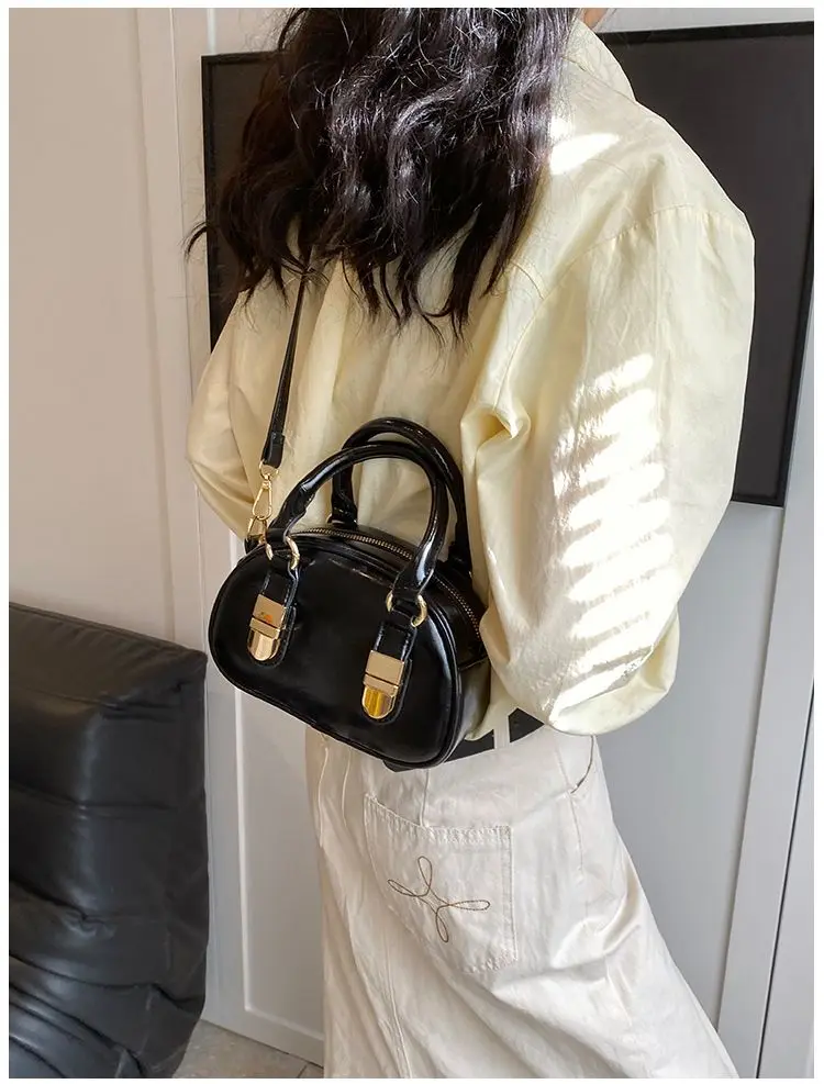 JIAERDI Vintage Red Y2k Hand Bag Women Hot Girls Pu Leather Handle Casual Messenger Bag Ladies Retro Mini Bag Bolso Mujer 2024