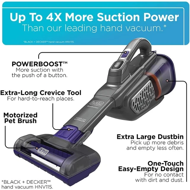 BLACK & DECKER DUSTBUSTER 4.8-Volt Cordless Car Handheld Vacuum at