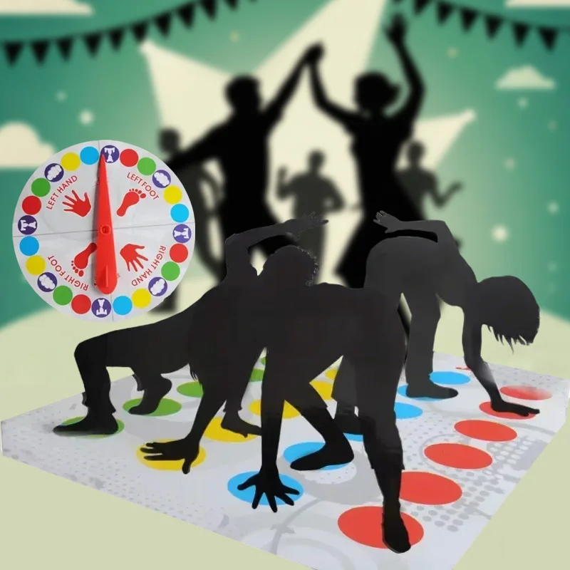 Twist Game Funny Kids Family Body Twisting Move Mat Board Game Party Fun Board Games Party Family Indoor Outdoor Fun Board Games