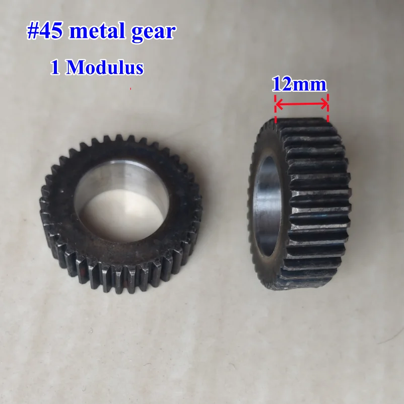 #45 carbon steel 1modulus 1M 36T 37T Spur gear ,thickness 12mm metal gear~