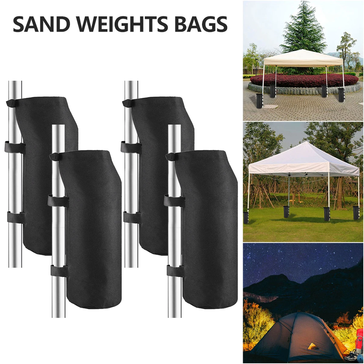 4Pcs16WeightSandBag600DOxfordFabricCanopyWeightBagsCanopy