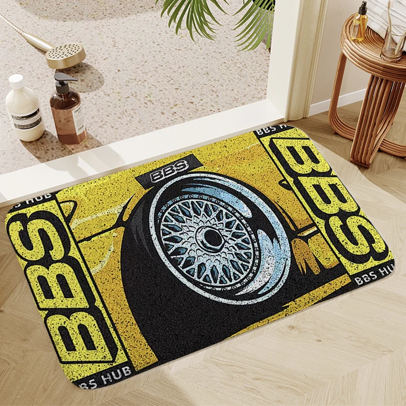 BBS Bath Mats Washable Non-slip Kitchen Mat Balcony Room Rugs Carpet Home Foot Bathroom Doormat Entrance House Hallway