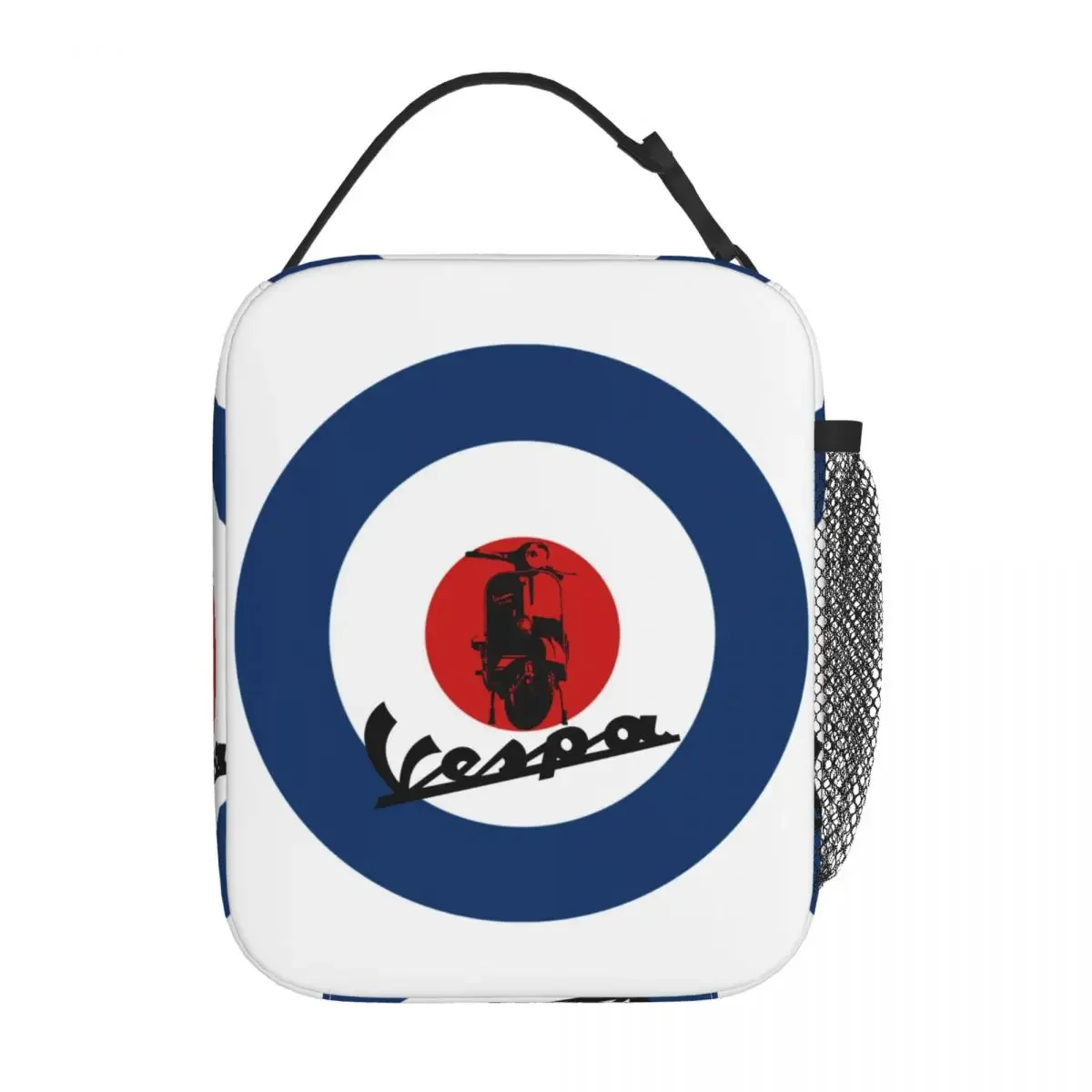 

Vespa Piaggio Scooterist MOD Target Раф Круглый Изолированный Ланч-бокс