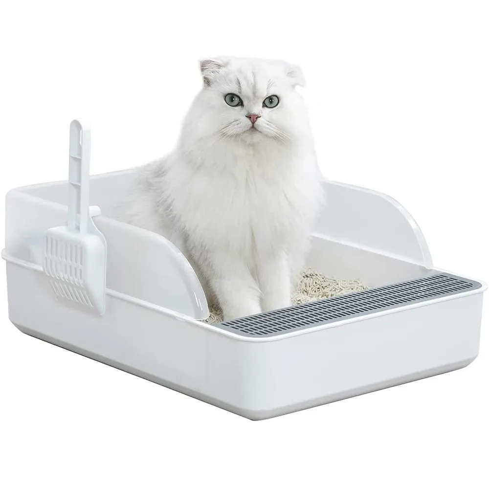 Abnehmbare Abdeckung Katze Sand Wurf Box Katzen Wc Haustier Liefert Deckel  Katzenstreu Hohe-Seiten Design Pet Wurf Box pet Liefert Kätzchen -  AliExpress, image size:1000x1000