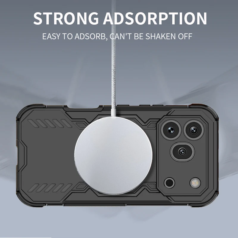 Enhanced Heat Dissipation Magnetic Protective Case with Anti-Drop and Anti-Explosion Features
