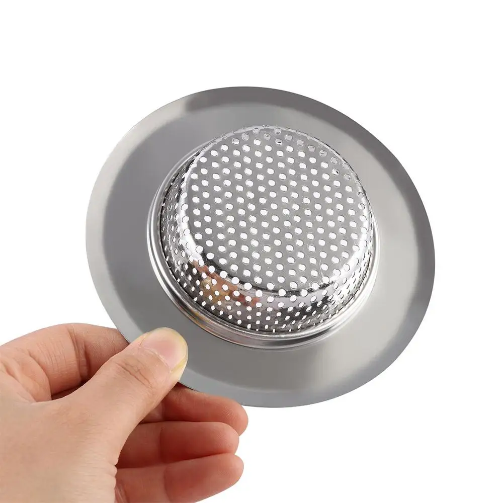 Stainless Steel Sink Filter Bathtub Drain Plug Anti-blocking Strainer Every Other Residue Bathroom Tools