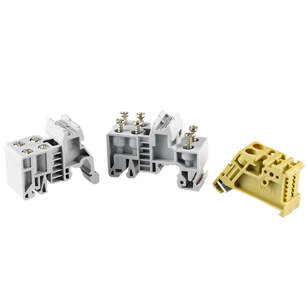 10PCS E/UK And E/UK-2 EW 35 Manufacturer End Stop For UK And SAK Terminal Blocks Din Rail End Bracket