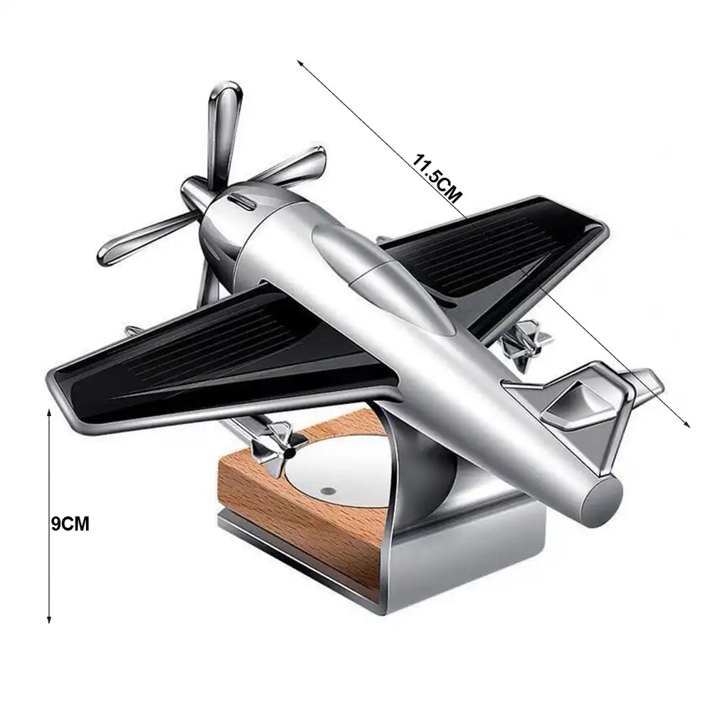 Creative Car Air Freshener Solar Power Toy Air Freshener Fragrance Airplane Ornament Aircraft Decoration Car Perfume Home Decors solar car air freshener