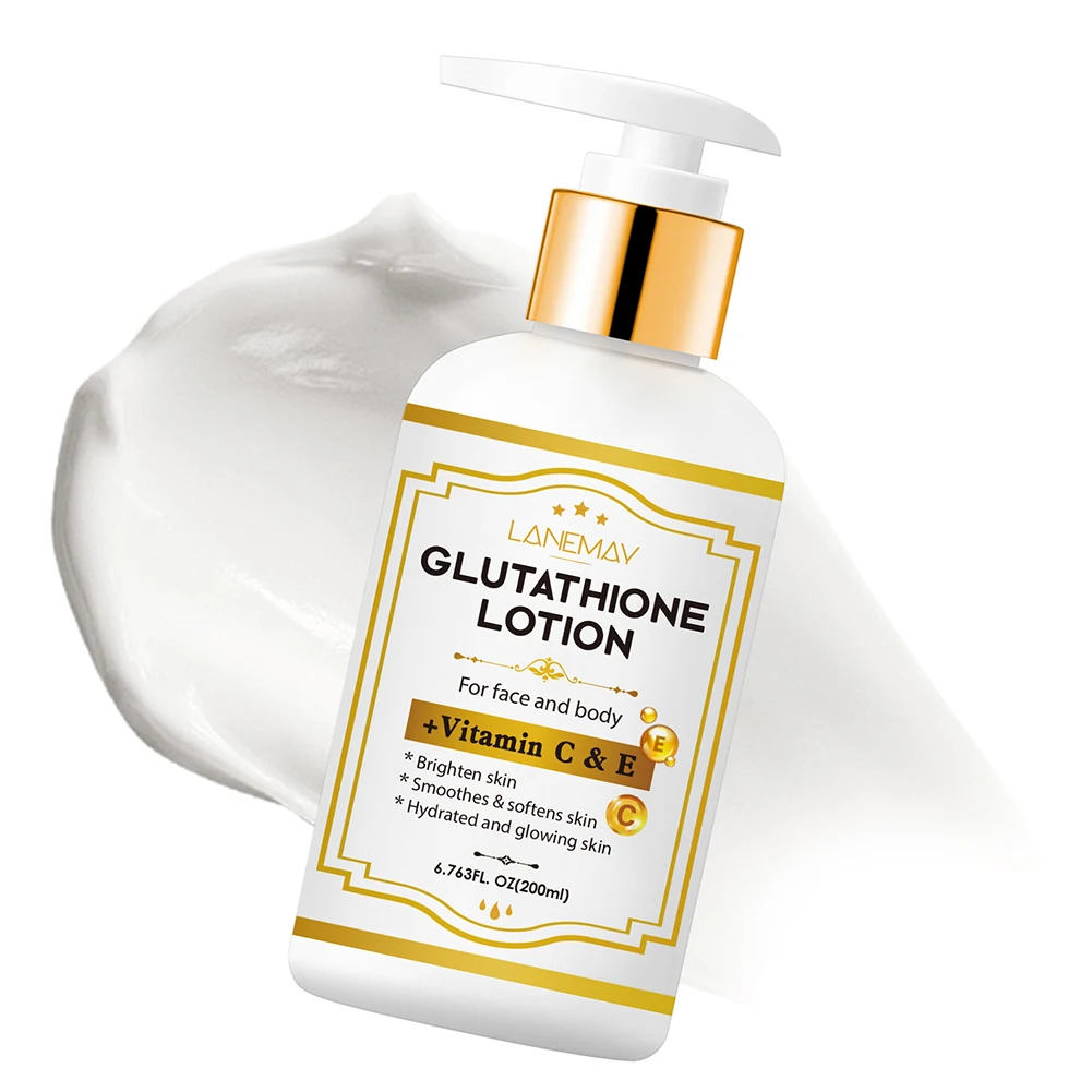 200ml Glutathione Lotion Vitamins C Brightening Hydrating Lotion Promotes Even Skin Tones Anti-Aging Skincare For Face Body