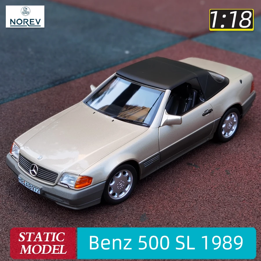 未使用　ノレブ 1/18 メルセデスベンツ 500SL 1989スモークシルバー 未使用 ノレブ 1/18 メルセデスベンツ 500SL 1989スモーク