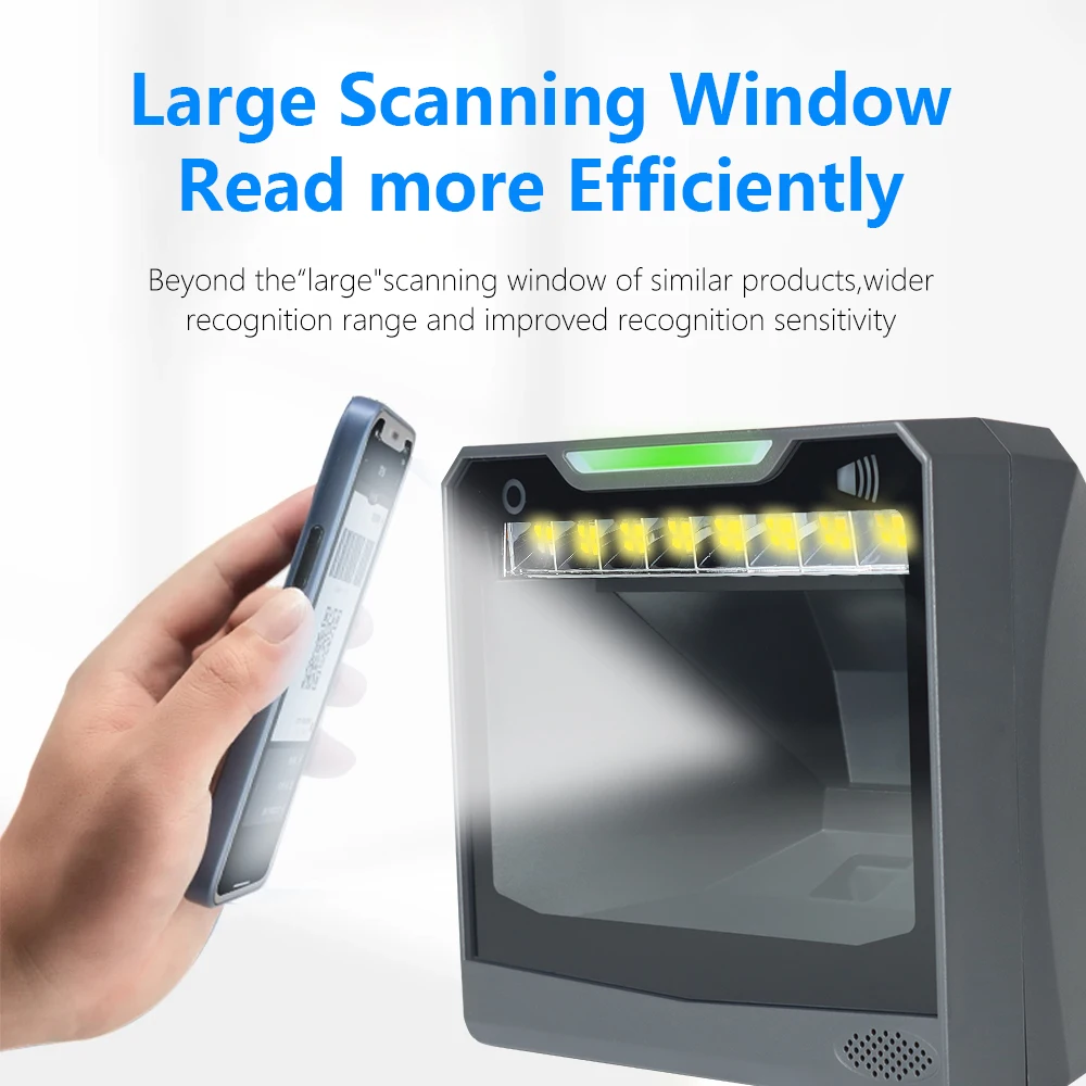 Barcode Scanner 4600S Platefrom scanner Hands-Free High Speed Reader QR Code for Supermarket