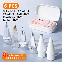 Enhanced Soft Nibs Replacement for Precision Stylus - Pack of 4/6 Fine Tips (6PCS)