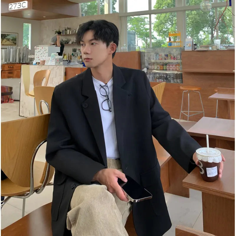 네이플 숄더 패드 블레이저 남성 봄과 가을 영국 유피 남성 패션 잘 생긴 약혼 공식 원피스 숄더 세트