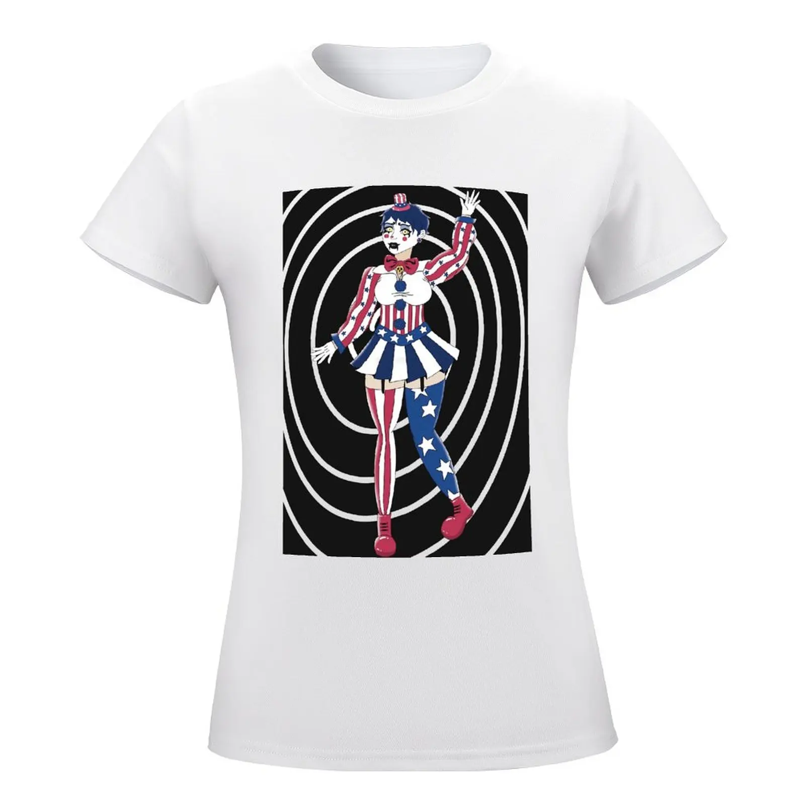 Genderbent Captain Spaulding для продажи, футболка с круглым вырезом, Классическая забавная Необычная футболка для соревнований по активности Genderbent Captain Spaulding для продажи, футболка с круглым вырезом, Классическая забавная Необычная футболка для соревнований по активности