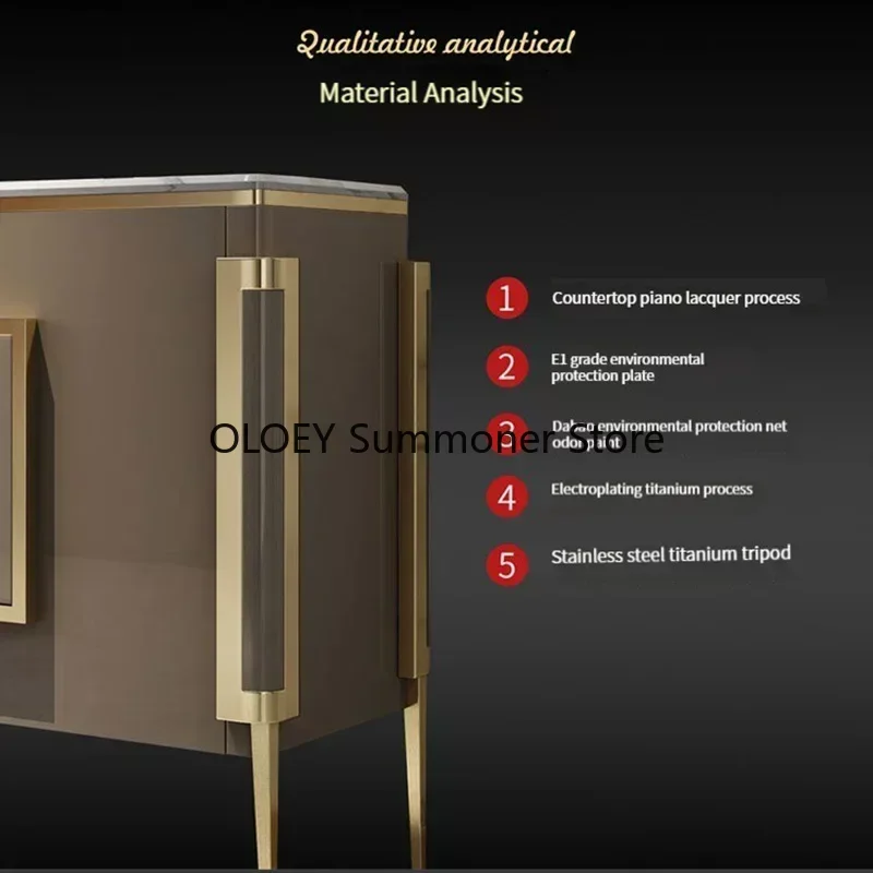 Minimalist Kitchen Cabinet Furniture Porch Steel Display Cabinet Showcase Living Room 4 Doors Sideboard Vitrina Room Furniture