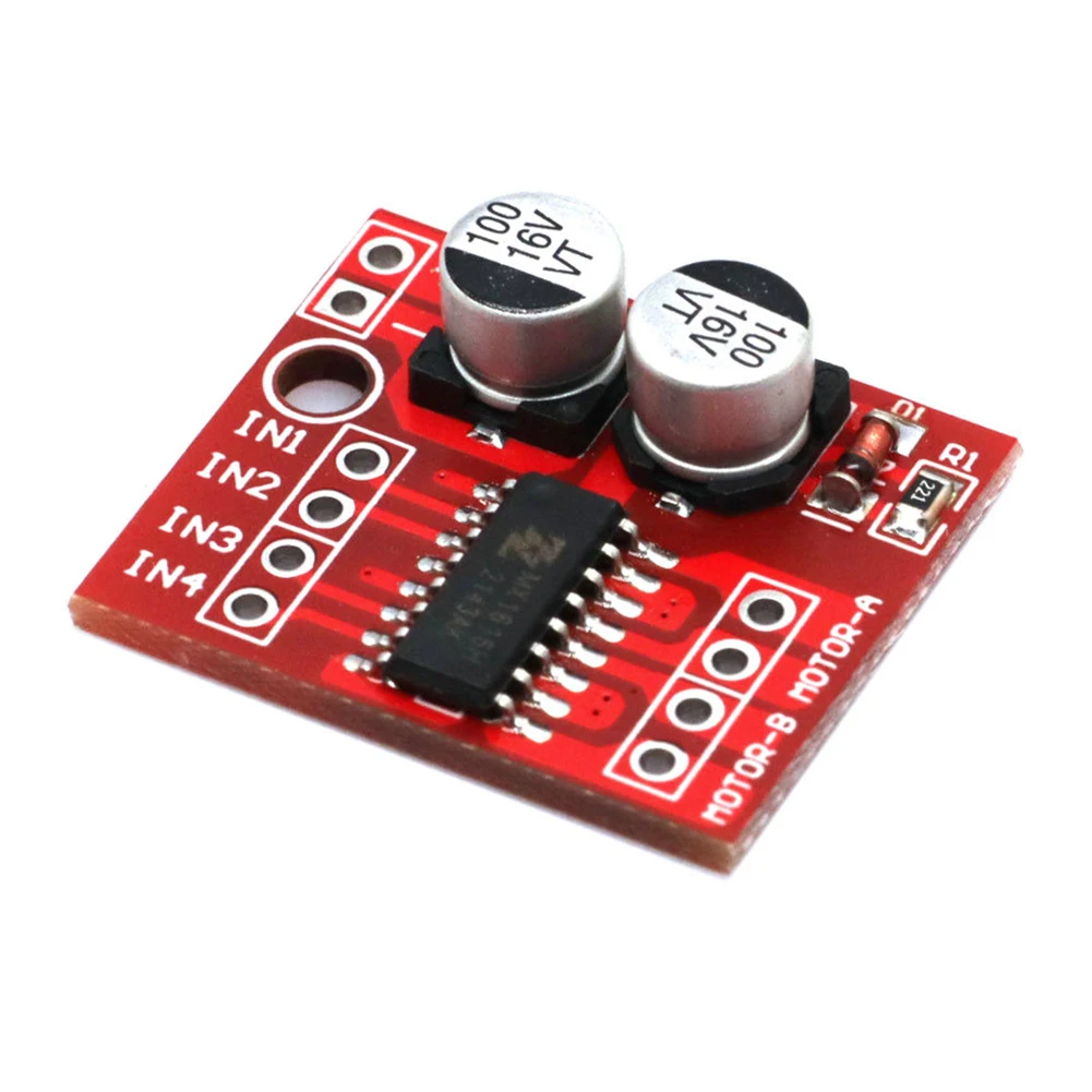 5-30PCS MX1508 DC 모터 드라이버 모듈 2V-10V 1.5A 2-웨이 리버싱 PWM 속도 듀얼 H 브리지 스테퍼 모터 드라이버 보드 L298N