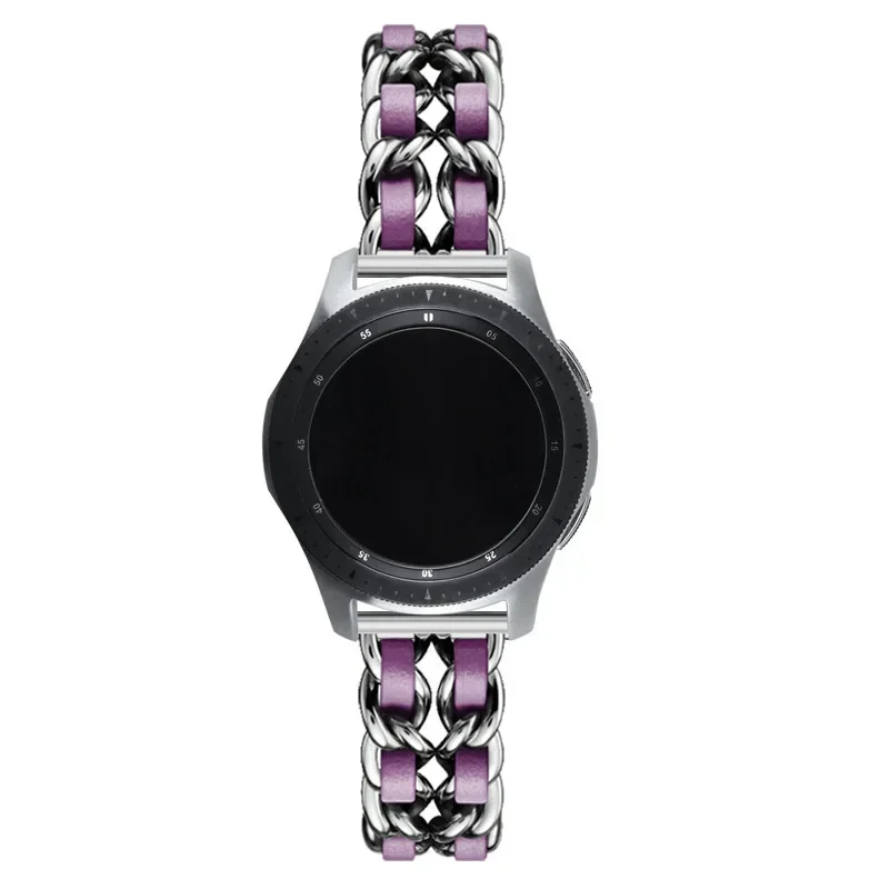 Luxurious Leather and Metal Watch Bracelet - 20mm/22mm Band