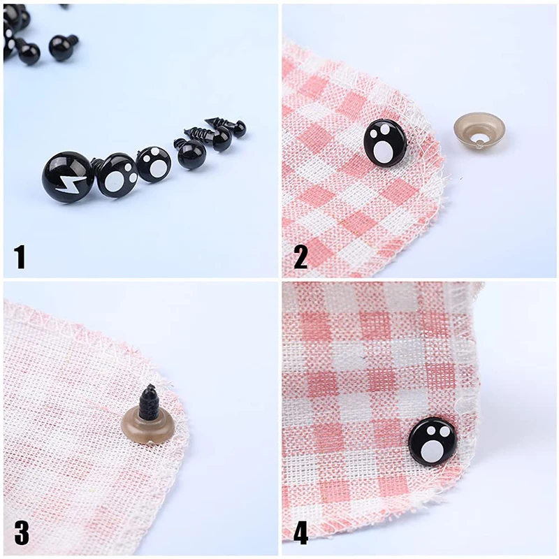 Plastic Safety Eyes Doll Eyes Googly Doll Eyes Plastic Toy Eyes 362Pcs Plastic Safety Eyes And Noses Craft Doll Eyes And Noses Teddy Bear Nose Needle Felting Kit for Doll Making