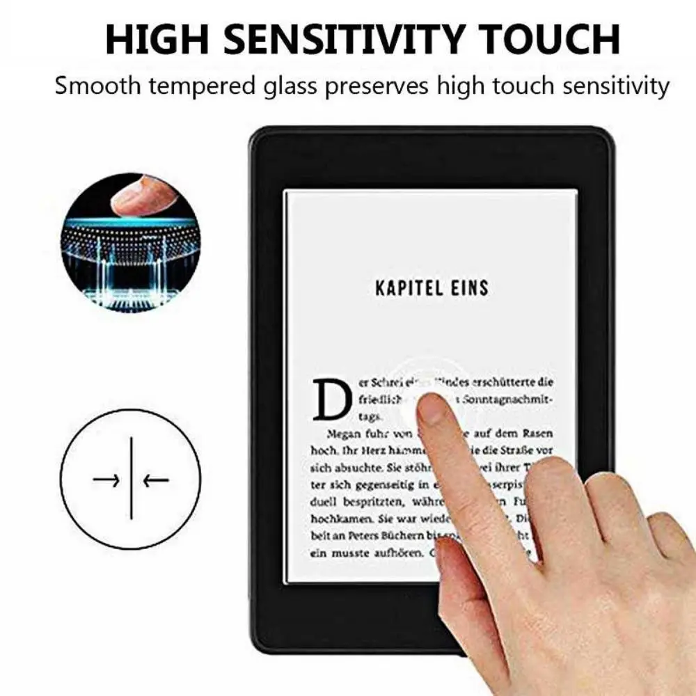 2 Pack 6/7/10.3 inch Screen Protector Shockproof 9H Tempered Glass HD Bubble Free for KOBO Clara 2E Libra Colour BW 2024
