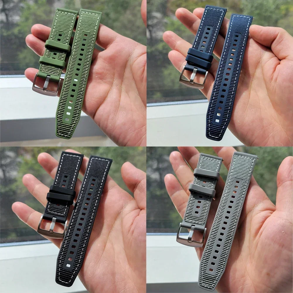 Stylish 22mm Woven Braid Belt Watch Strap - Official Edition