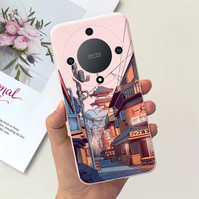 Custodia Per HONOR Magic6 Lite 5G - Cover Protettiva In TPU, Design CD, Arancione - Foto 3