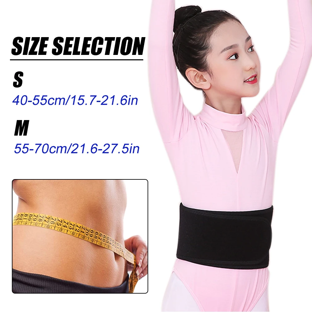Kids Adjustable Waist Belt Brace Support 1Pcs Ballet Dance Protector Abdominal Band for Back back brace