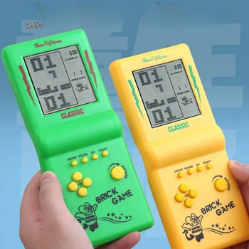 Console per giochi Tetris a grande schermo Console per giochi portatile classica nostalgica retrò Giocattoli elettronici Lettore di giochi portatile retrò Nuovo