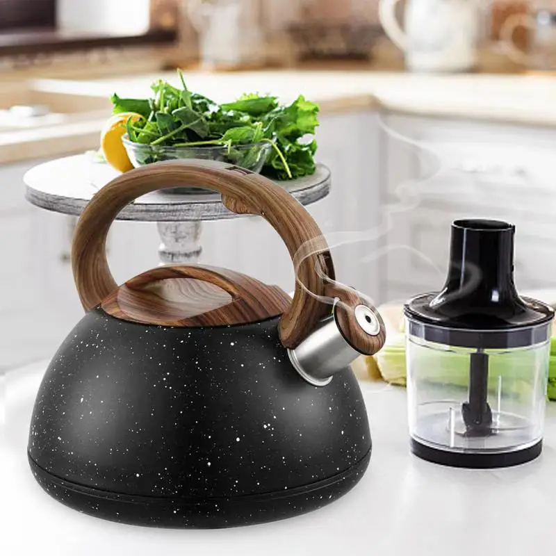 3L Tea Kettle for Stove Top Electric Whistling Spout with Wooden Handle Loud Whistle whistling teapot,tea kettle