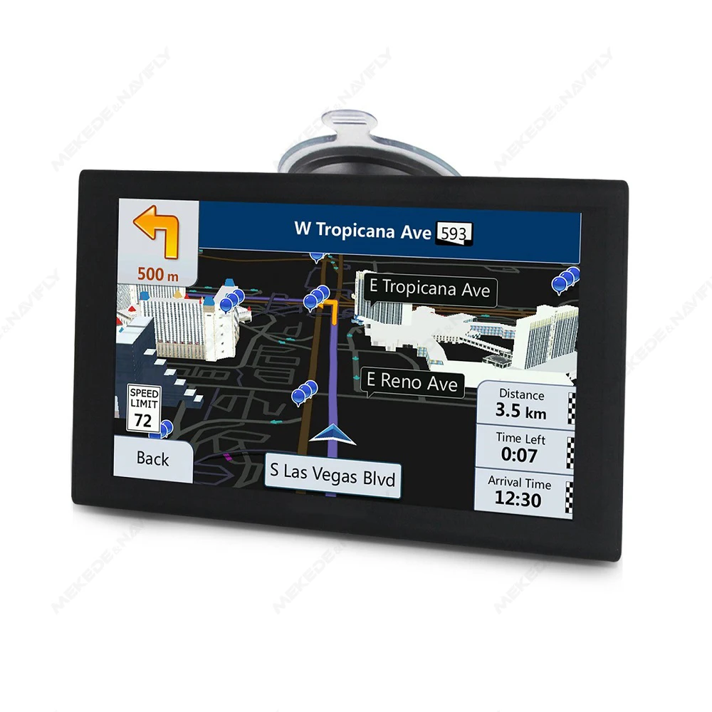 9 Inch GPS Navigation Touch Screen Truck Sat Europe Map View Navigation Guidance 256M+16G FM Transmitter TF Video Hi-Fi Speakers