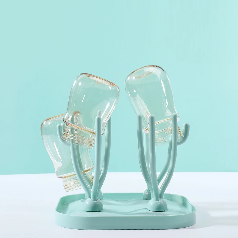 Baby Bottle Drying Rack Foldable Baby Bottle Cleaning Dryer Drainer Pacifier Feeding Cup Holder Detachable Nipple Shelf bottle drying rack,baby bottle drying rack,feeding bottle drying rack