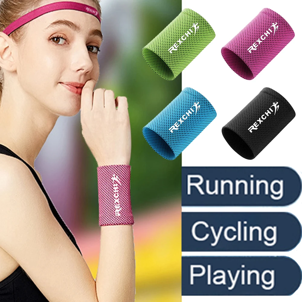 

Elastic 1PCS Cotton Tennis Fitness Yoga Sport Volleyball Wristband Wrap Sweat Band Sweatband Wrist Brace