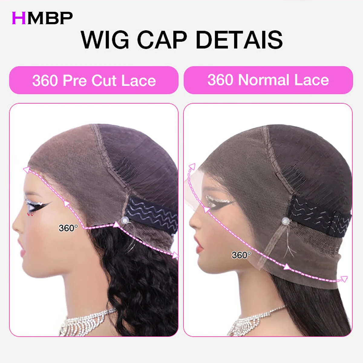 Invisi Strap 360 Full Lace Glueless Human Hair Wigs Kinky Curly Hidden Strap 360 Lace Wig Invisi Snug Fit HD Wigs