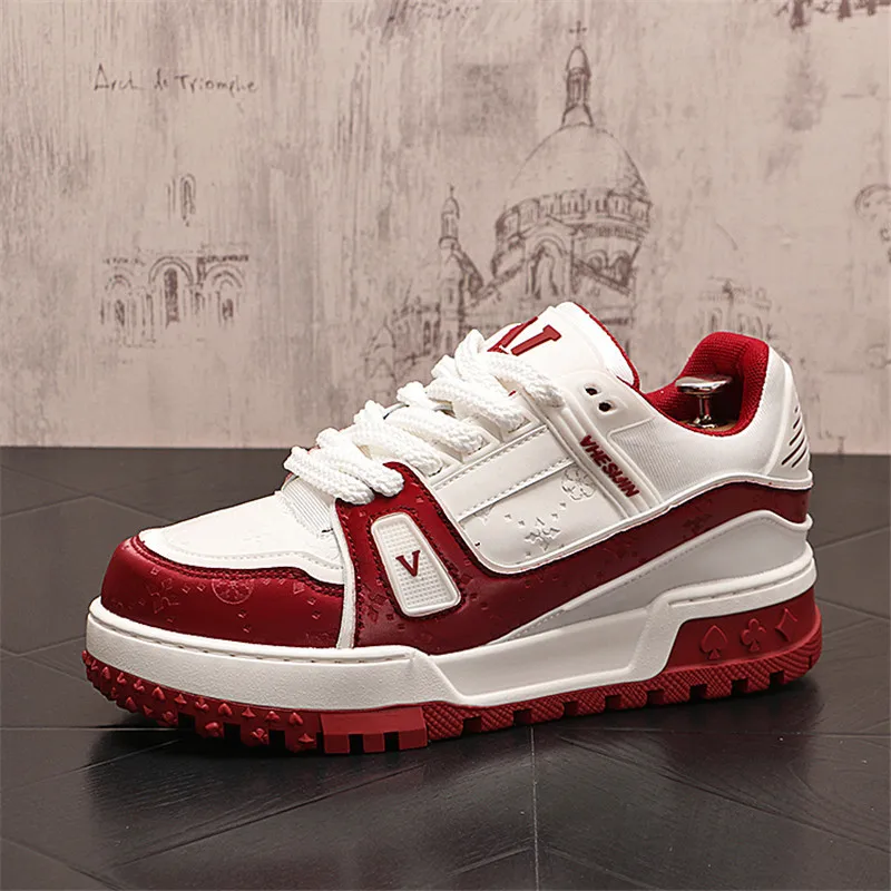 British Designer Wedding Party Shoes Autumn Fashion Casual Sneakers Round Toe Thick Bottom Walking Office Leisure Loafers T146 4