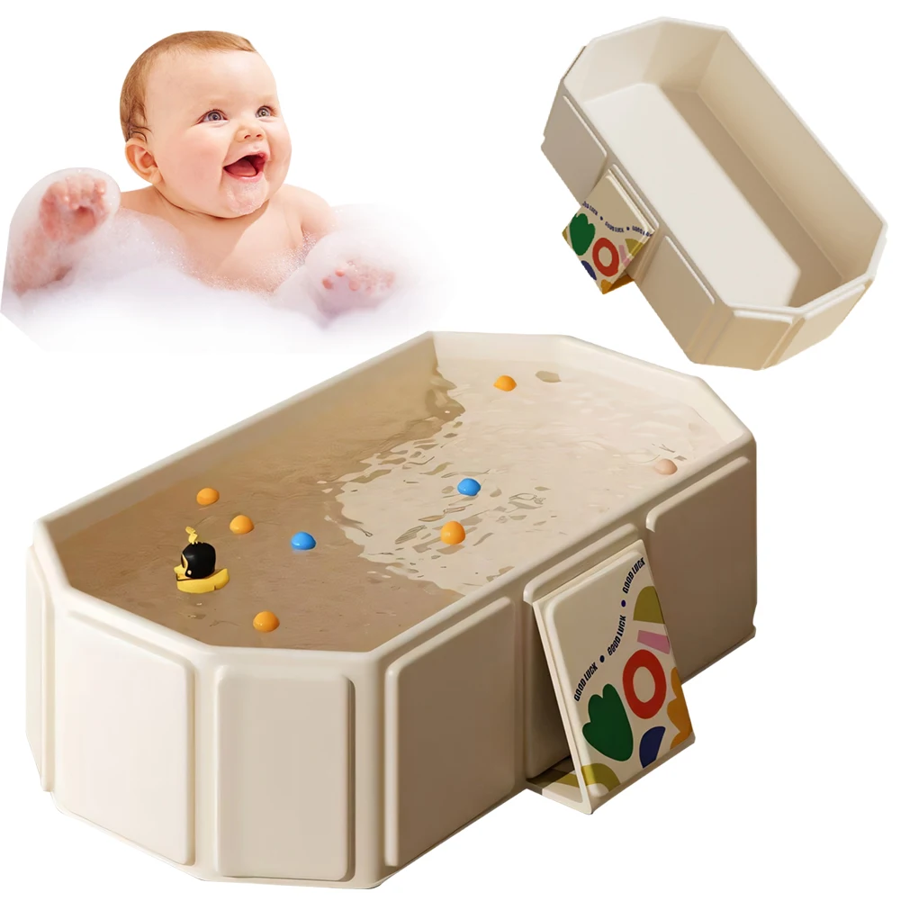 Baby Bathtub with Drain Outlet for Infants and Toddlers