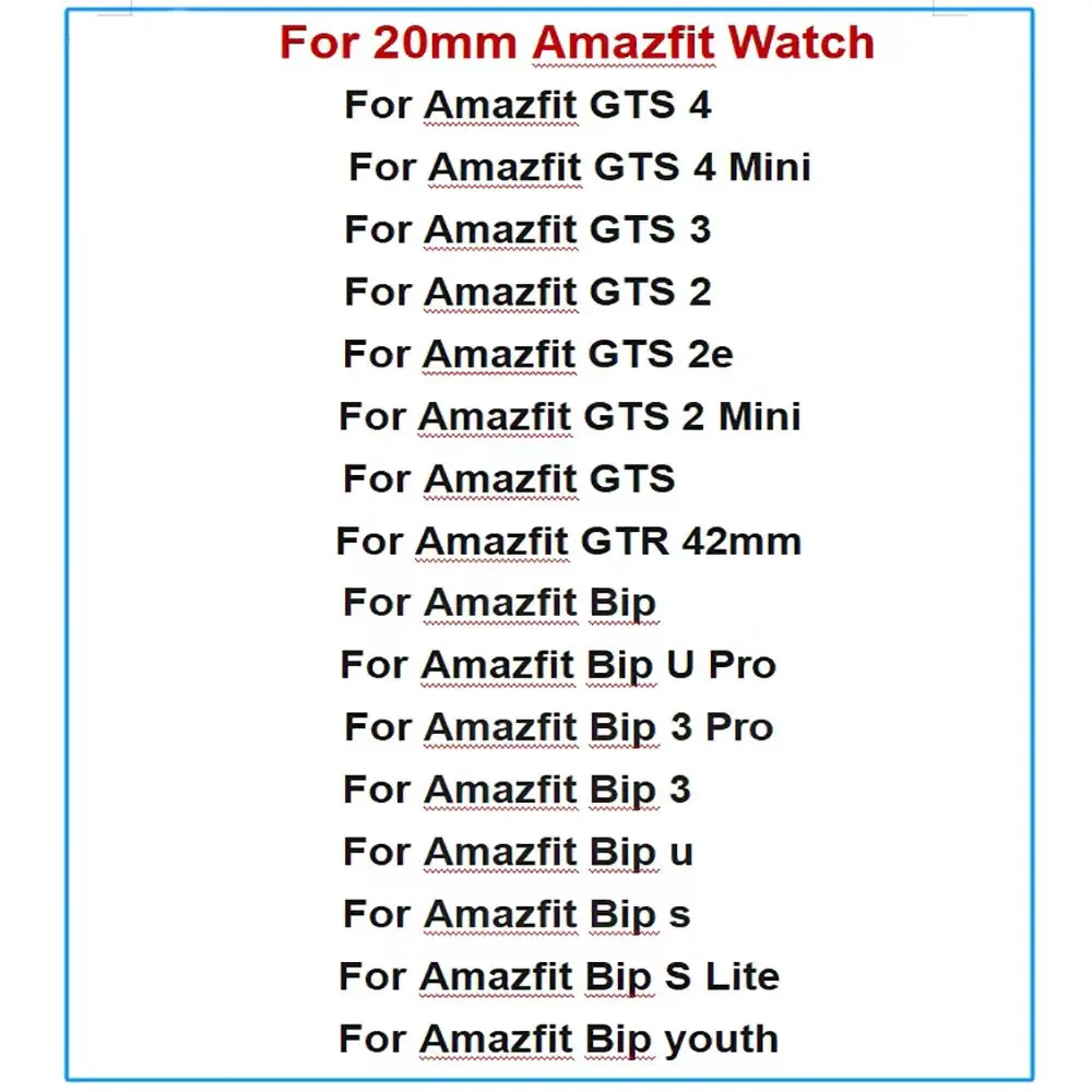 20mm Silicone Sport Watchband Bracelet in Black