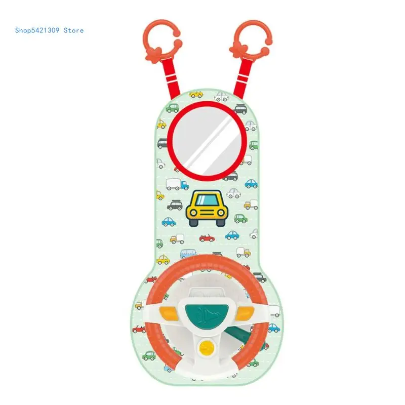

85WA Easier Car for Seat for Play Toy Steering Wheel Baby Travel Companion