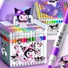 Sanrio Kuromi Cinnamoroll Cartoon Acrylic Marker Students Stackable Children'S Color Pen Paintbrush For Kindergarten Set Gifts 1